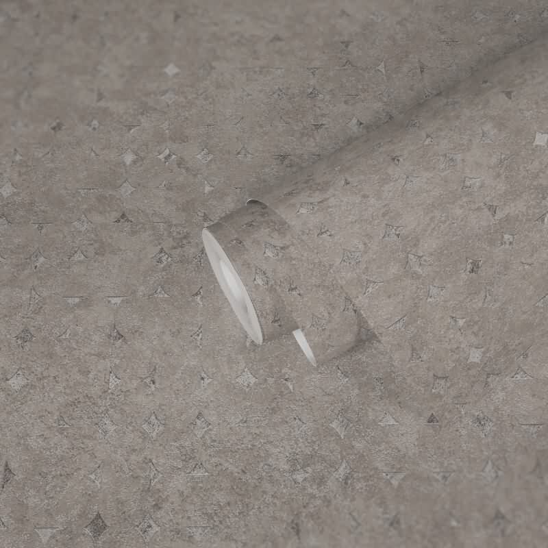 3D-Tapete Beige Beton Optik - Geometrisches Muster modern - Vliestapete mit Struktur (396562)