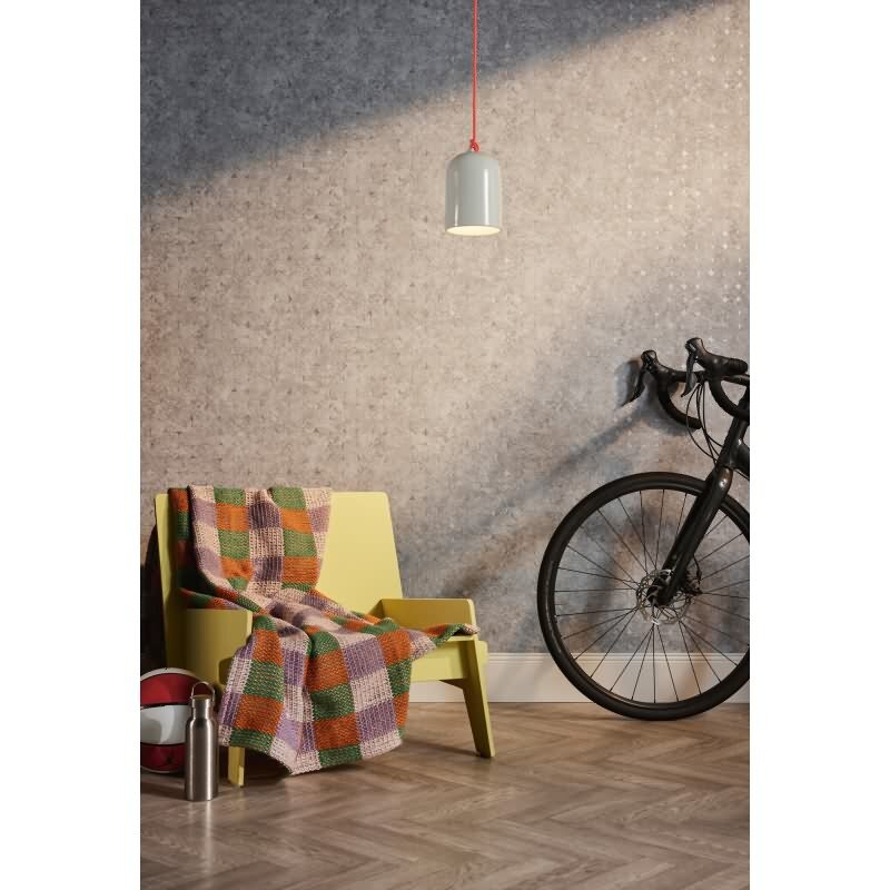 3D-Tapete Beige Beton Optik - Geometrisches Muster modern - Vliestapete mit Struktur (396562)
