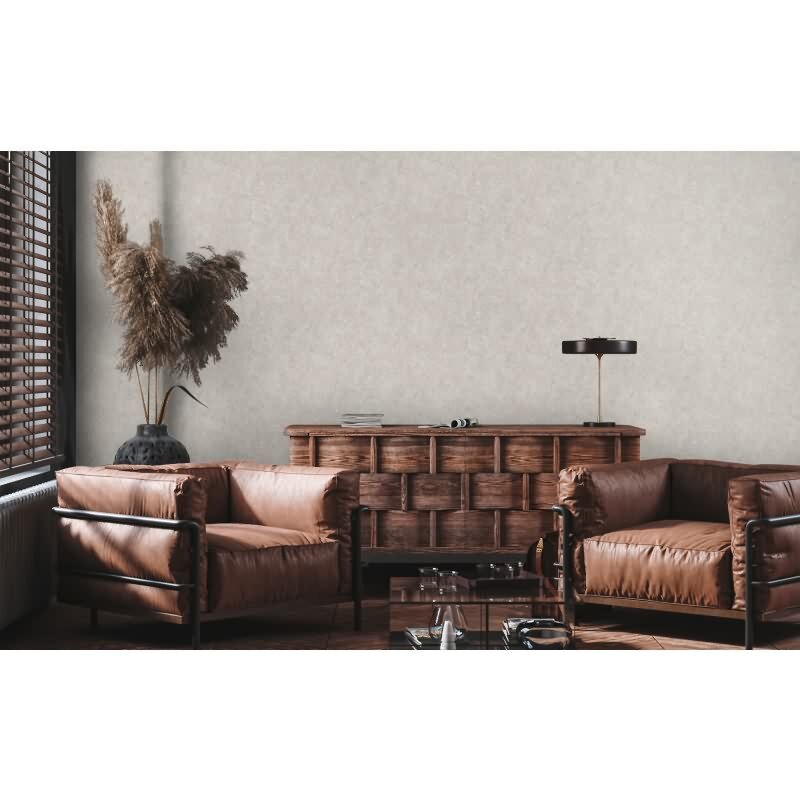 3D-Tapete Creme Betonoptik - Geometrische Struktur modern - Vliestapete dezent (396563)