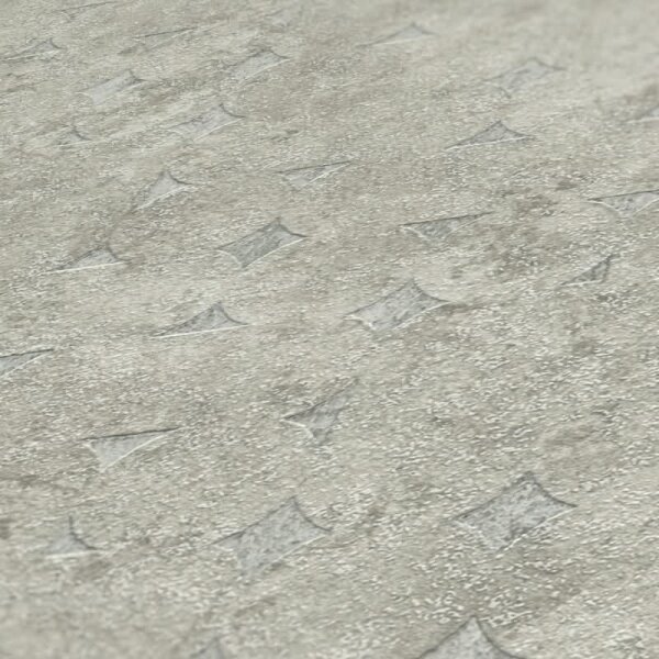 Tapete Hellgrau Grün Beton Optik Used Look - Geometrisches Muster dezent - Vliestapete (396564)