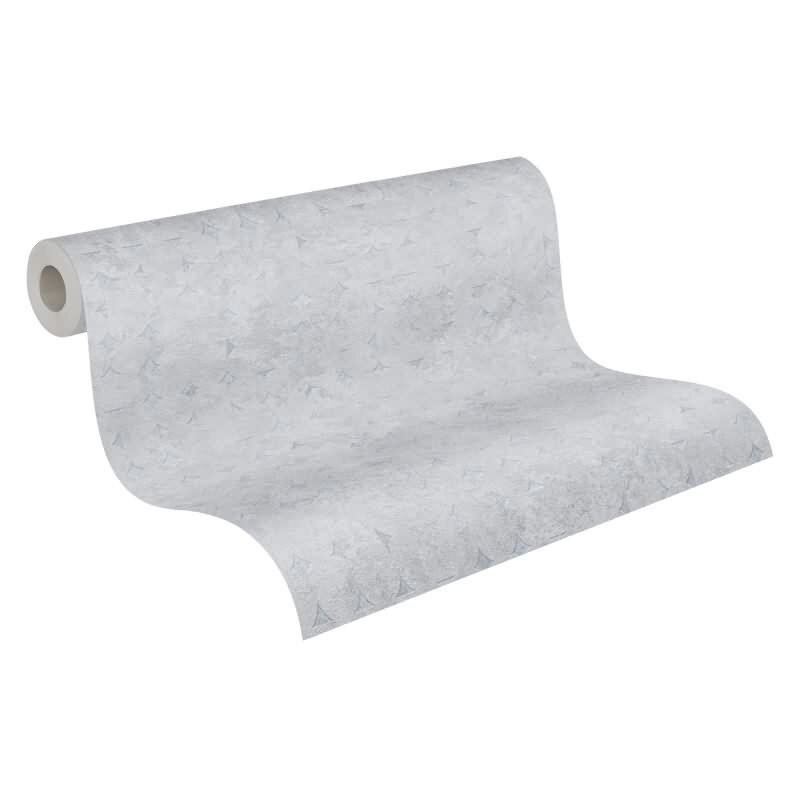 Tapete Lichtgrau Betonoptik Industrial - Geometrisches Muster dezent - Vlies Tapete modern (396566)