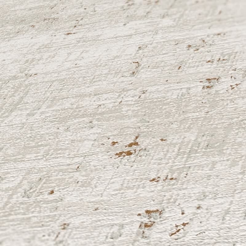 Used Look Tapete Grau Weiß Gold - Vliestapete mit Metallic-Effekt - Modern & edel (396574)