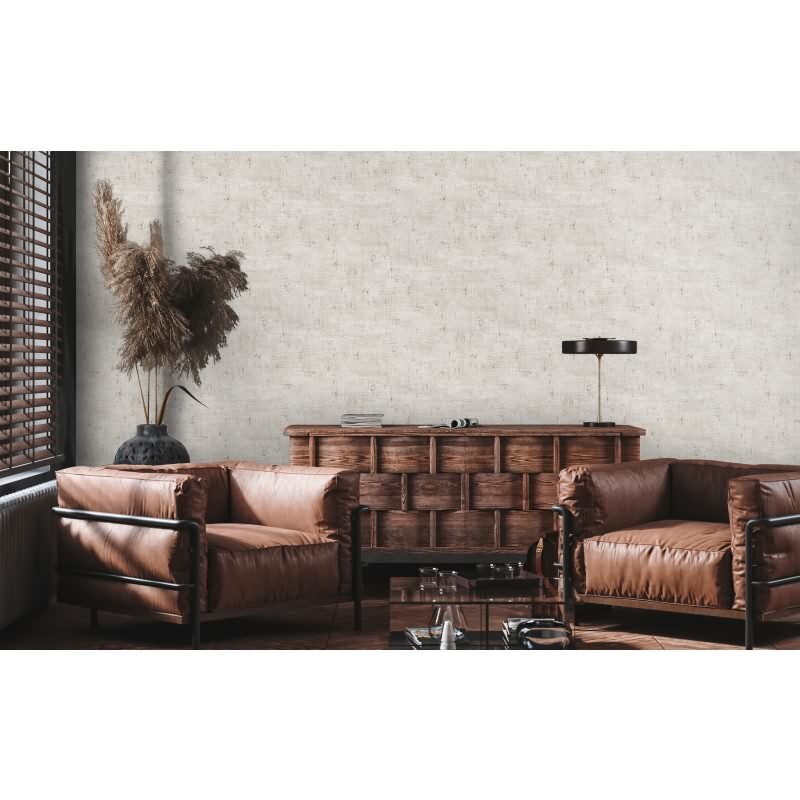 Used Look Tapete Grau Weiß Gold - Vliestapete mit Metallic-Effekt - Modern & edel (396574)