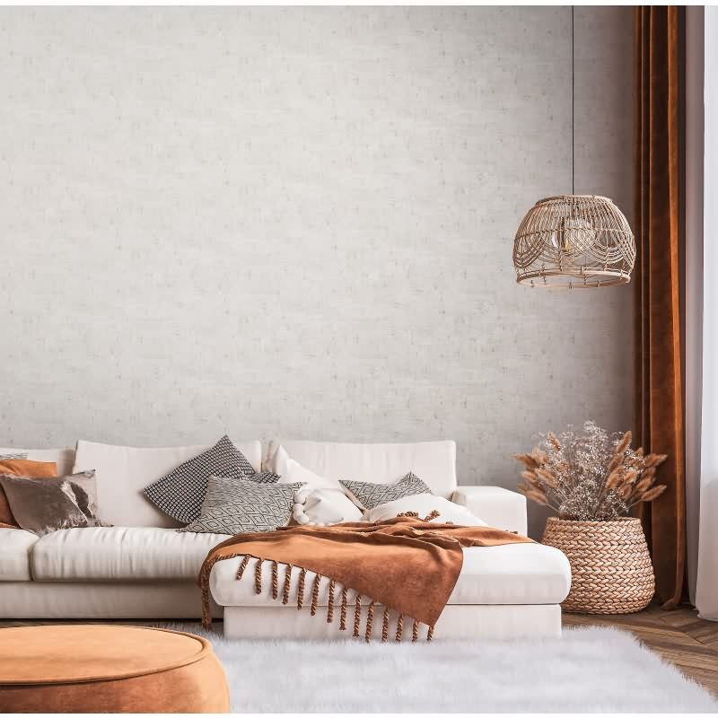 Used Look Tapete Grau Weiß Gold - Vliestapete mit Metallic-Effekt - Modern & edel (396574)