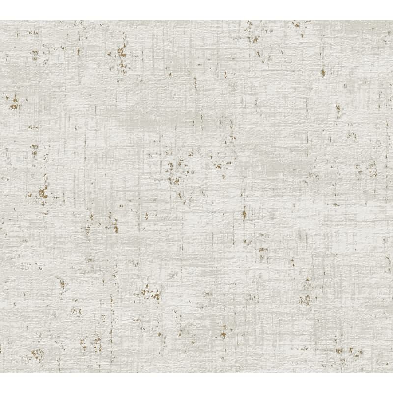 Used Look Tapete Grau Weiß Gold - Vliestapete mit Metallic-Effekt - Modern & edel (396574)