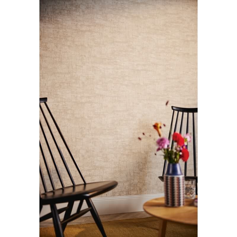 Vintage Vliestapete Beige Weiß Gold - Tapete mit Metallic-Effekt - Modern & edel (396575)