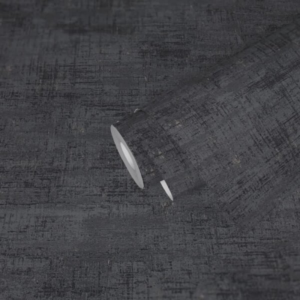 Strukturtapete Anthrazit Kupfer- Vliestapete mit Metallic-Effekt - Modern & luxuriös (396576)