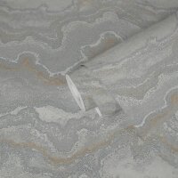 Tapete in Marmoroptik Grau Silber Gold - Elegante...