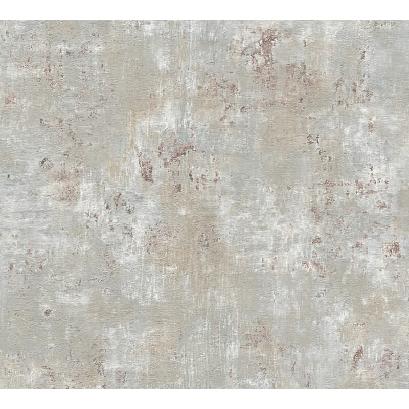 Vliestapete mit Putz-Optik Grau Beige Blau - Design Struktur-Tapete modern (396702)