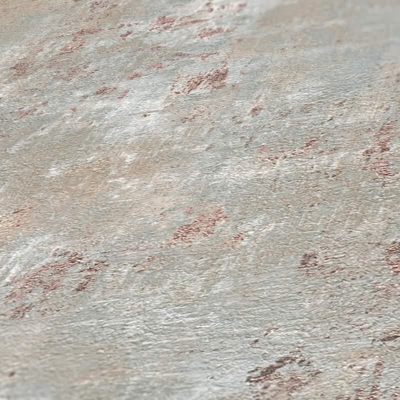 Vliestapete mit Putz-Optik Grau Beige Blau - Design Struktur-Tapete modern (396702)