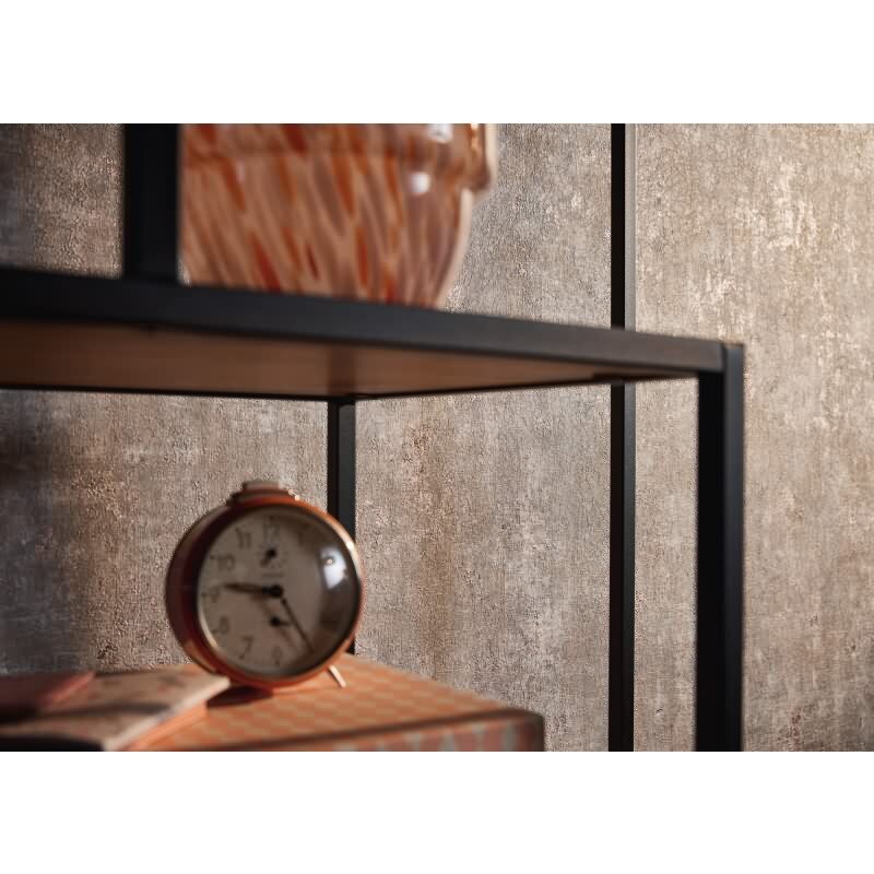 Vliestapete mit Putz-Optik Grau Beige Blau - Design Struktur-Tapete modern (396702)