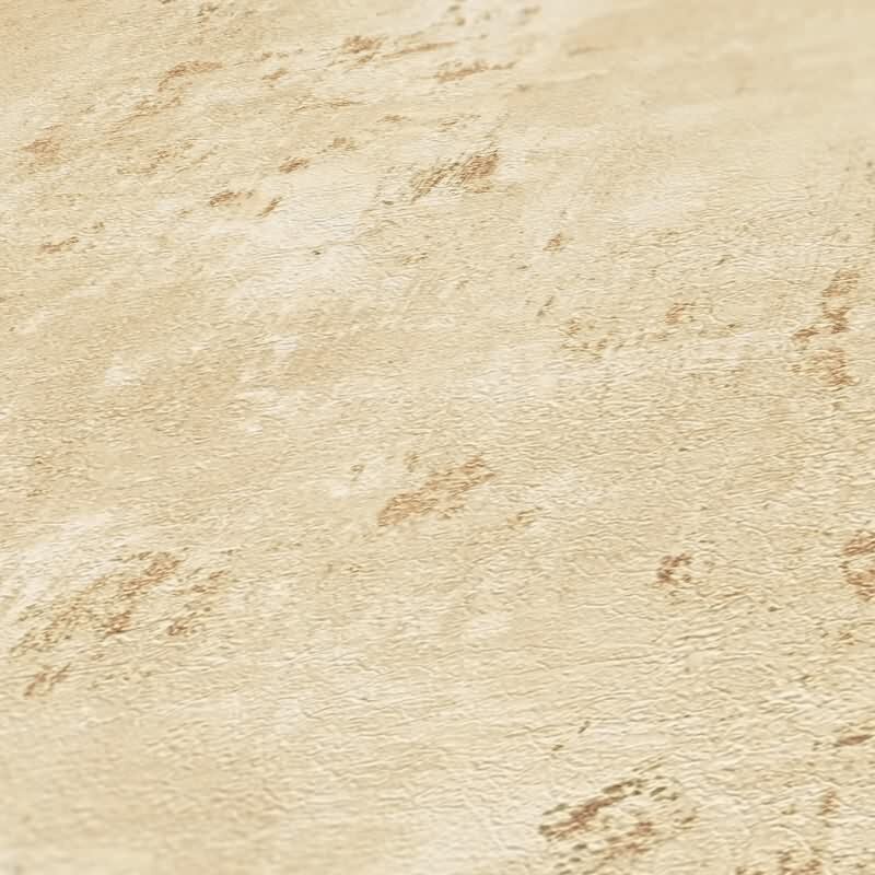Putzoptik-Tapete Beige Gold - Strukturierte Vliestapete mit sanftem Glanz (396705)