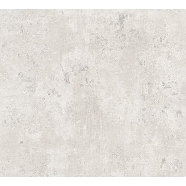 Strukturtapete Putz-Optik Grau Silber Metallic - Vliestapete matt mit authentischem Struktur-Effekt (396706)