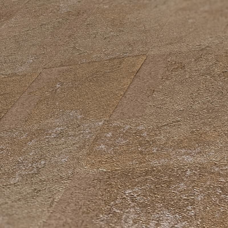 Struktur Tapete Braun Gold - Design Vlies Tapete mit Metallic-Effekt glänzend (396711)