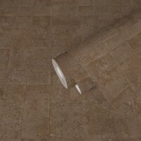 Struktur Tapete Braun Gold - Design Vlies Tapete mit...