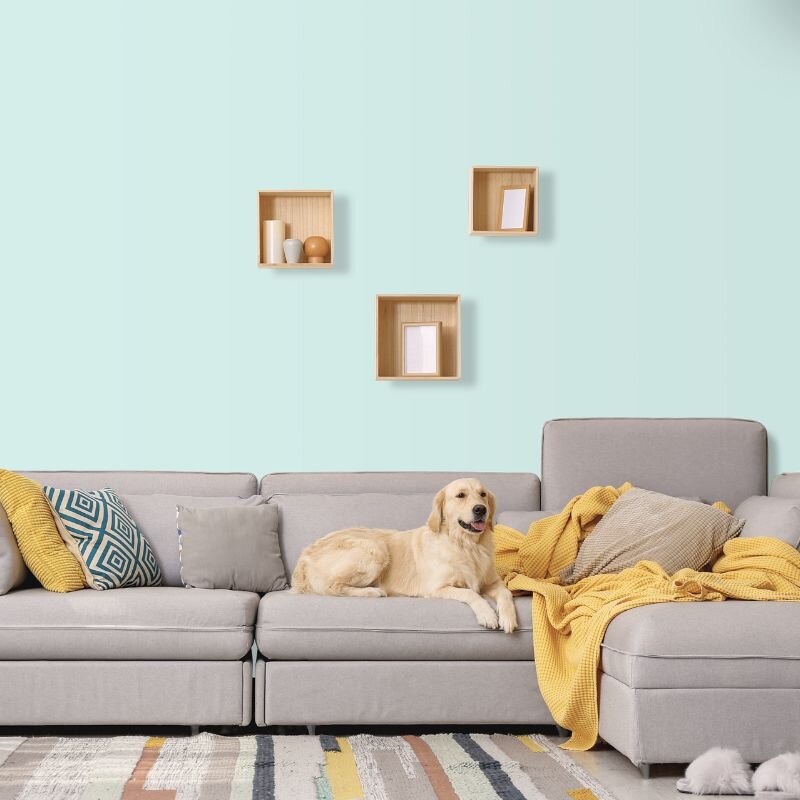 Wandfarbe Pastell-Türkis Margarita 2A Wallcover Colors S 0515-B80G