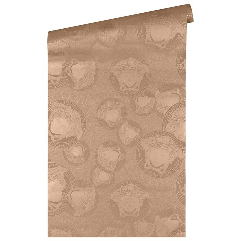 Tapete Gold, Kupfer VERSACE Satintapete (384612)