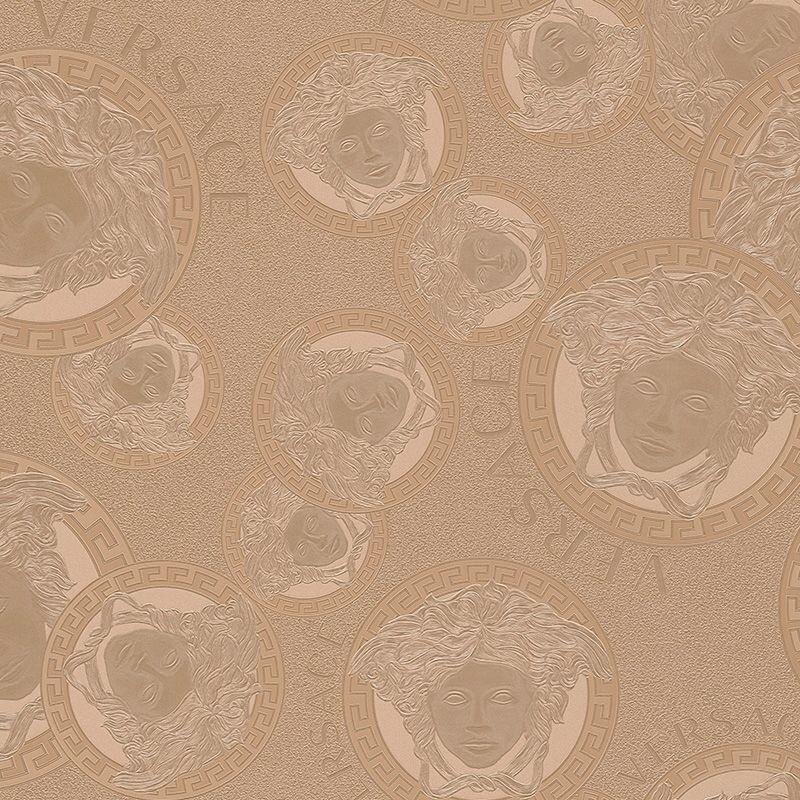 Tapete Gold, Kupfer VERSACE Satintapete (384612)