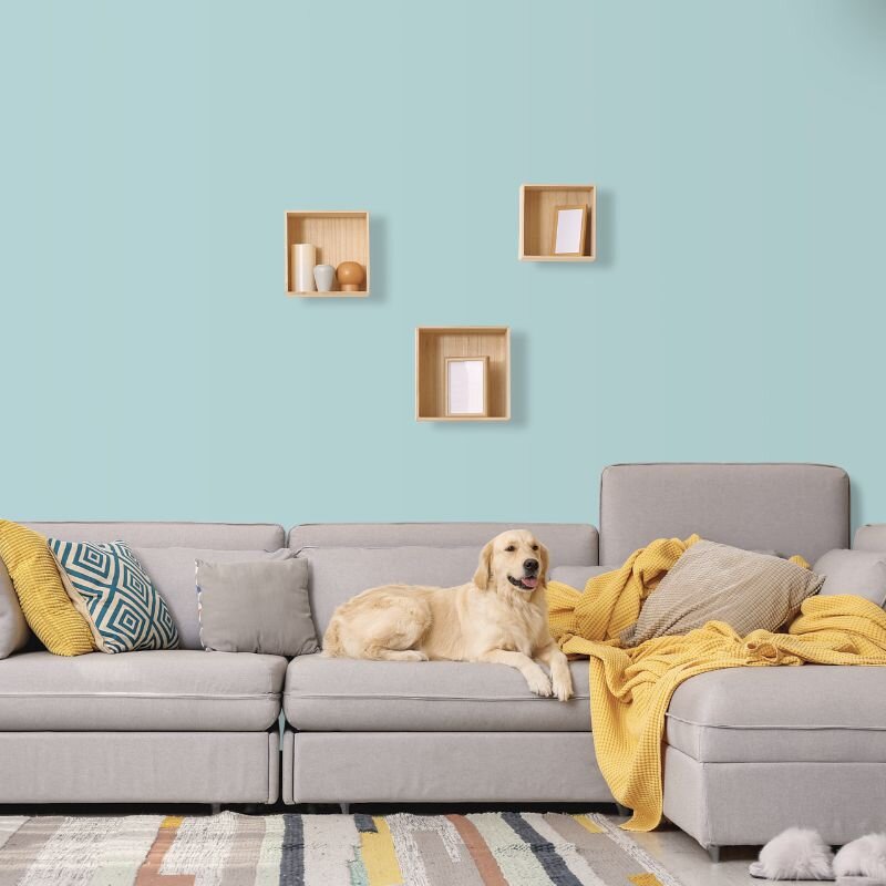 Wandfarbe Hellblau Türkis Margarita 4B Wallcover Colors S 1020-B40G