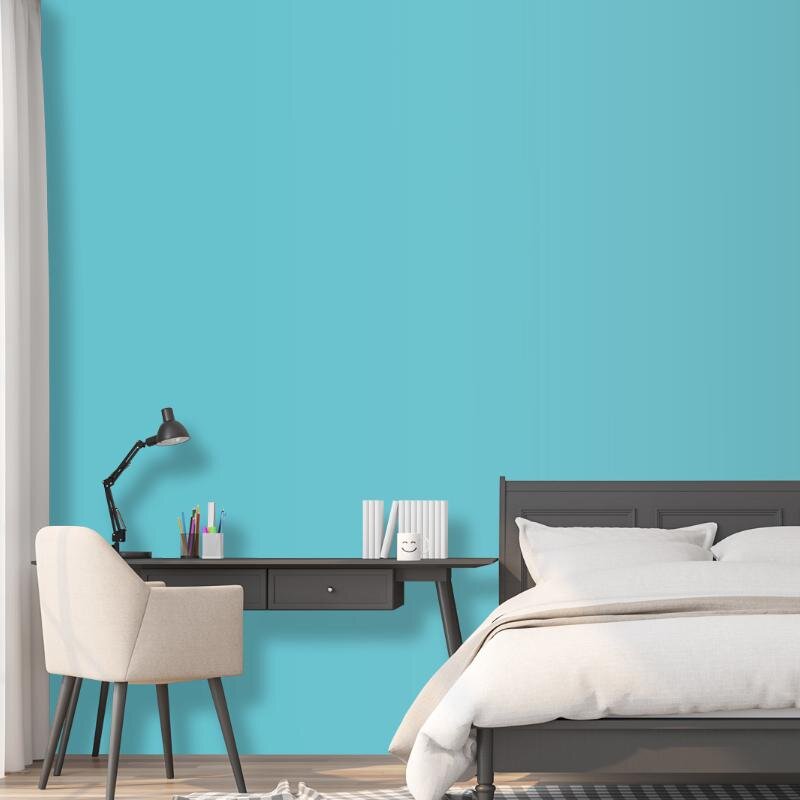 Wandfarbe Türkis-Blau Aqua Trinidad 1D Wallcover Colors S 1040-B50G