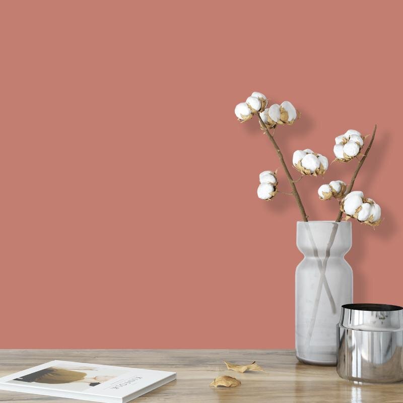 Wandfarbe Pfirsich Rosa Palermo 3D Wallcover Colors S 2040-Y80R