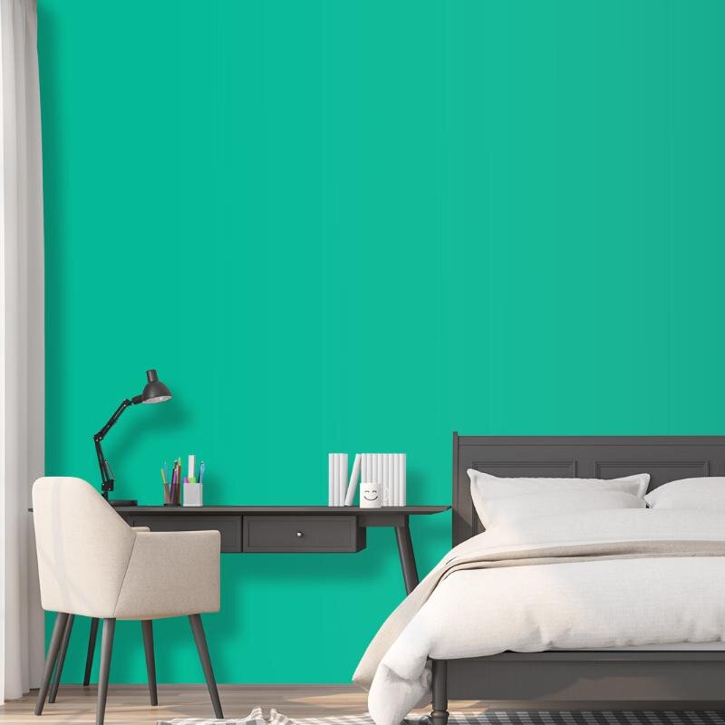 Wandfarbe Türkis-Grün Seegrün Bahamas 2D Wallcover Colors S 2050-B80G