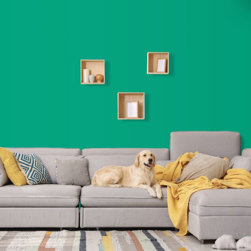 Wandfarbe Türkis-Grün Seegrün Bahamas 1E Wallcover Colors S 2060-B90G