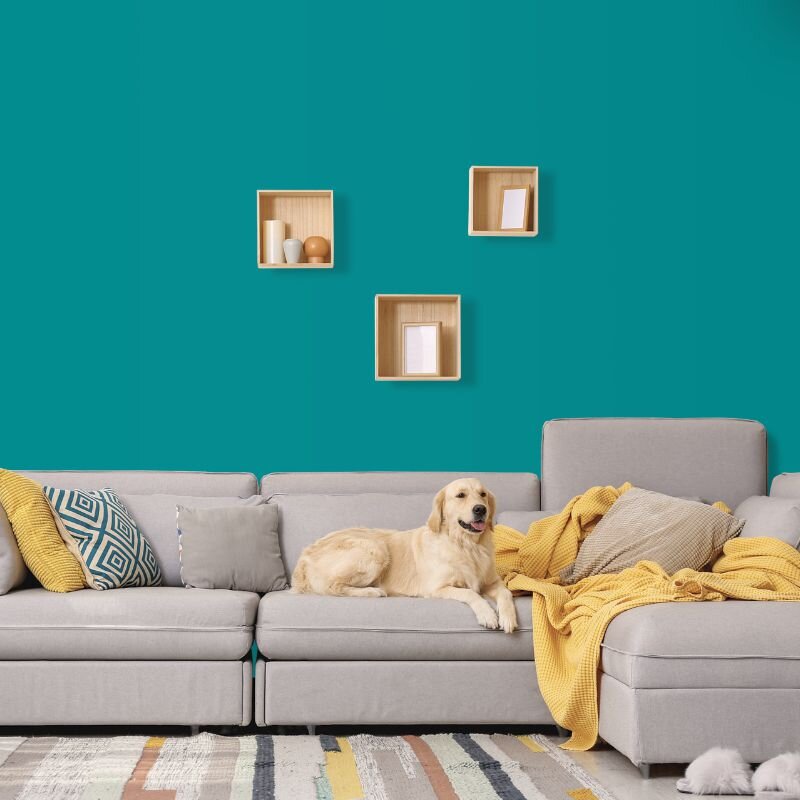 Wandfarbe Türkis Margarita 2F Wallcover Colors S 3050-B40G