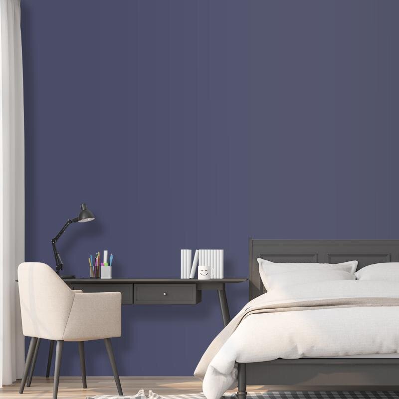 Wandfarbe Stahlblau Navy Blau Atlantik 5E Wallcover Colors S 6020-R60B