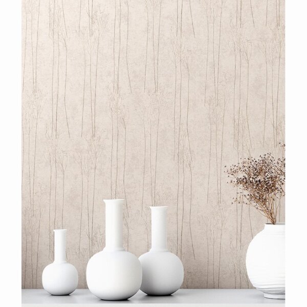 Tapete Grau, Silber, Lila, Flieder livingwalls Vliestapete (386142)