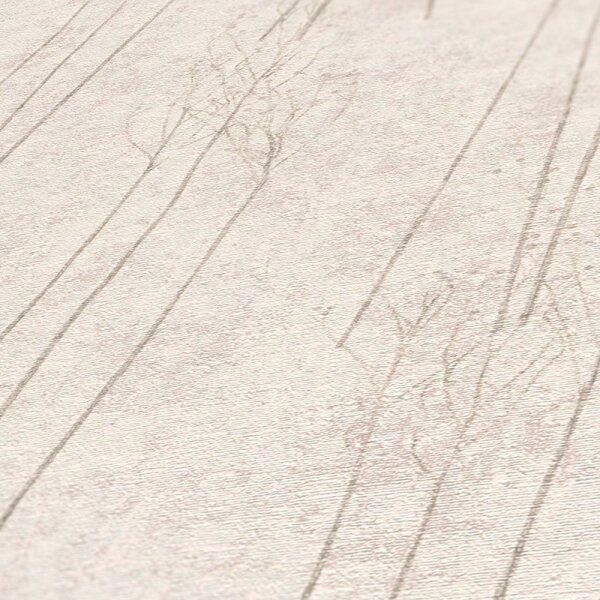 Tapete Grau, Silber, Lila, Flieder livingwalls Vliestapete (386142)