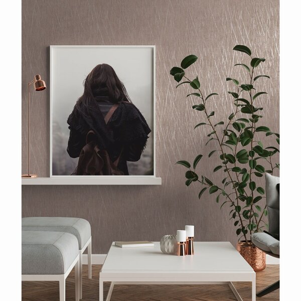 Tapete Grau, Silber, Lila, Flieder livingwalls Vliestapete (385988)