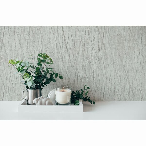 Tapete Grau, Silber livingwalls Vliestapete (385987)