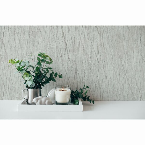 Tapete Grau, Silber livingwalls Vliestapete (385987)