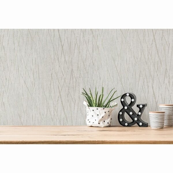 Tapete Grau, Silber livingwalls Vliestapete (385986)