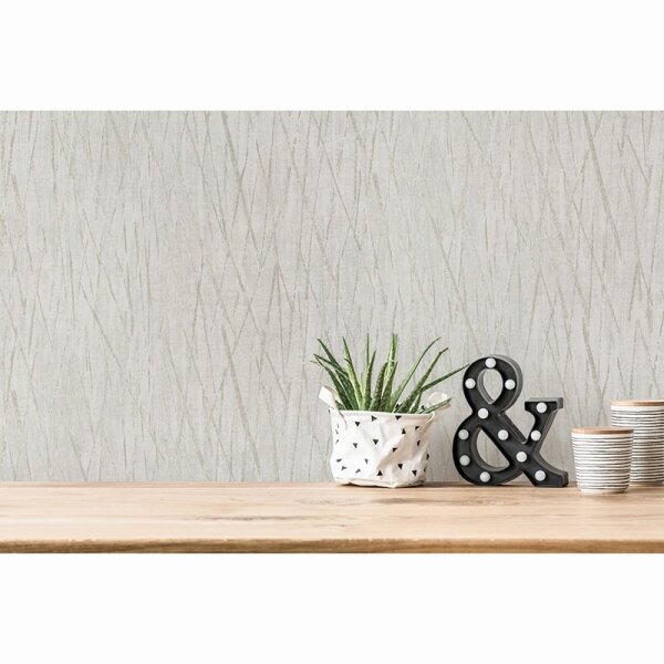 Tapete Grau, Silber livingwalls Vliestapete (385986)
