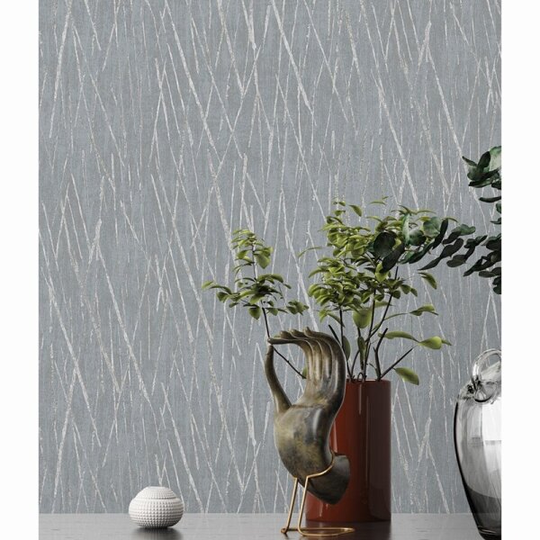 Tapete Grau, Silber livingwalls Vliestapete (385981)