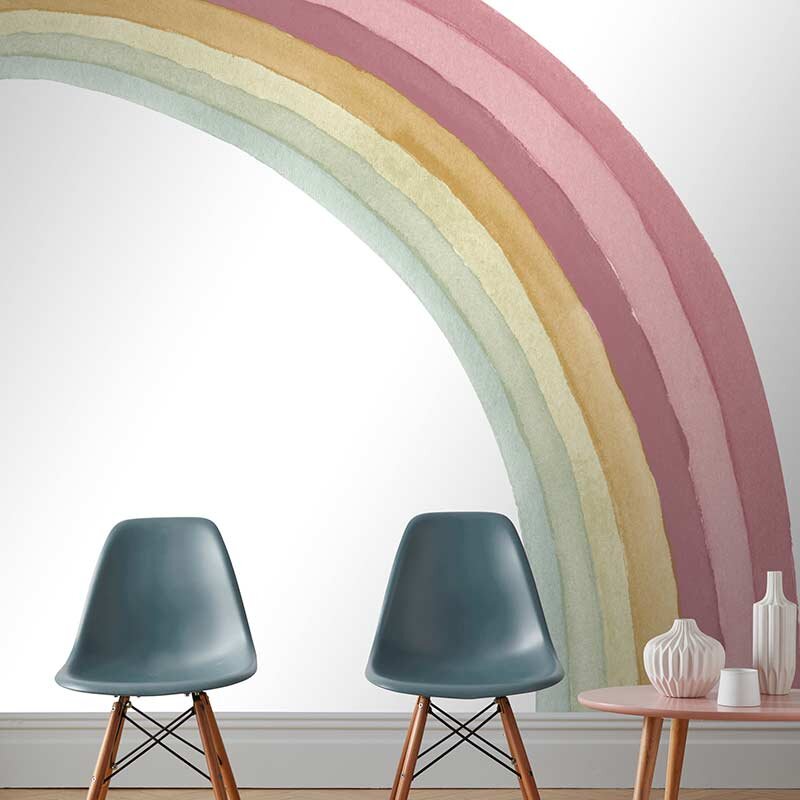 Digitaldruck-Tapete Braun, Grün, Rosa Rasch (253269)