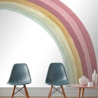 Digitaldruck-Tapete Braun, Gr&uuml;n, Rosa Rasch (253269)