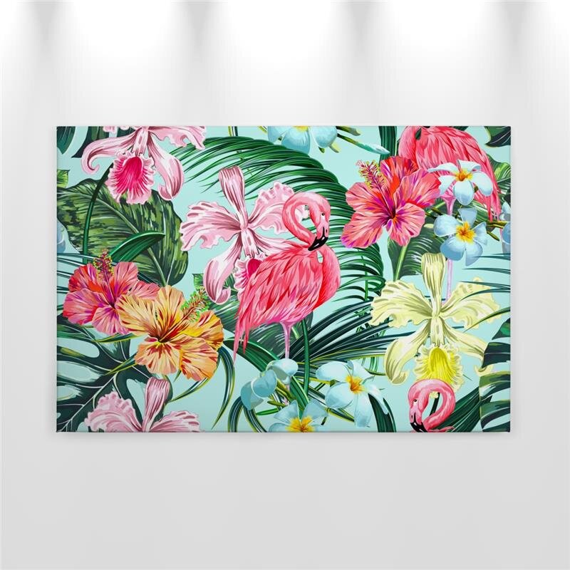 A.S. Création Leinwandbild FlamingoArt1 Größe 90cm x 60cm