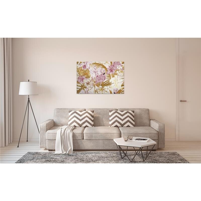 A.S. Création Leinwandbild FlamingoArt2 Größe 90cm x 60cm