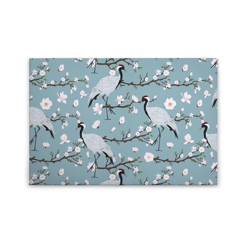 A.S. Création Leinwandbild JapaneseCranes Größe 90cm x 60cm