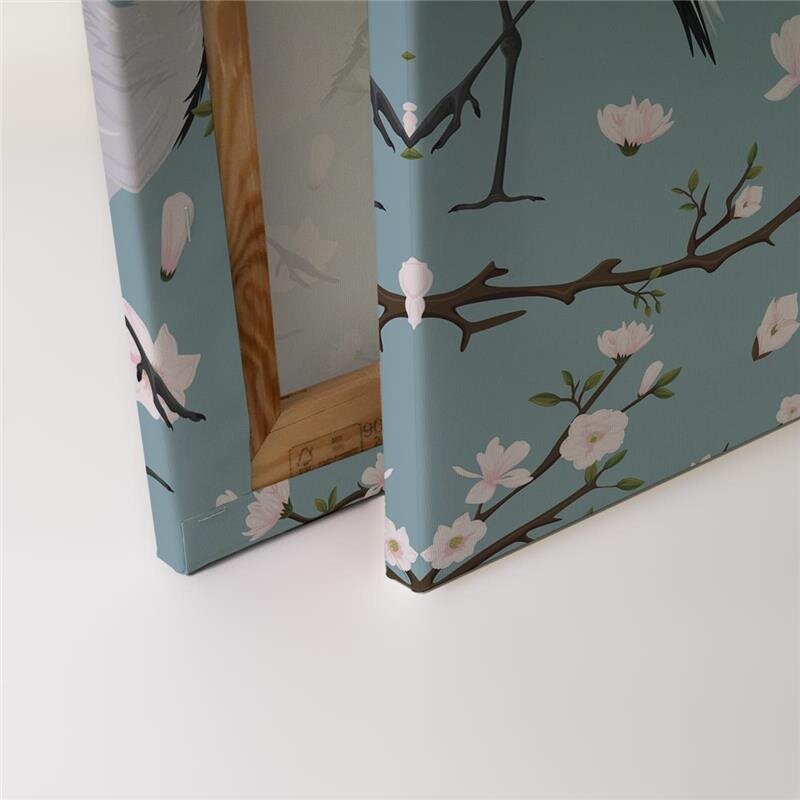 A.S. Création Leinwandbild JapaneseCranes Größe 90cm x 60cm