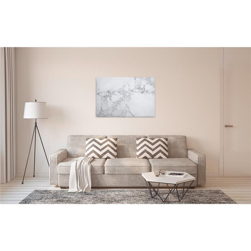 A.S. Création Leinwandbild WhiteMarble1 Größe 90cm x 60cm