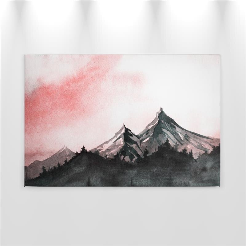 A.S. Création Leinwandbild MountainPaint2 Größe 90cm x 60cm