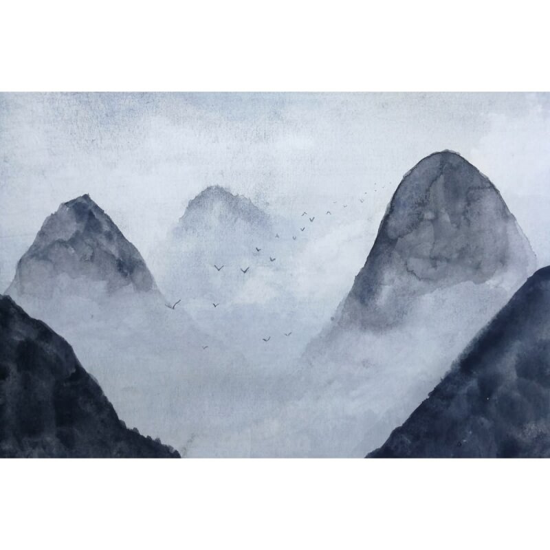 A.S. Création Leinwandbild MistyRocks1 Größe 90cm x 60cm