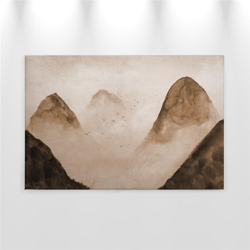 A.S. Création Leinwandbild MistyRocks2 Größe 90cm x 60cm