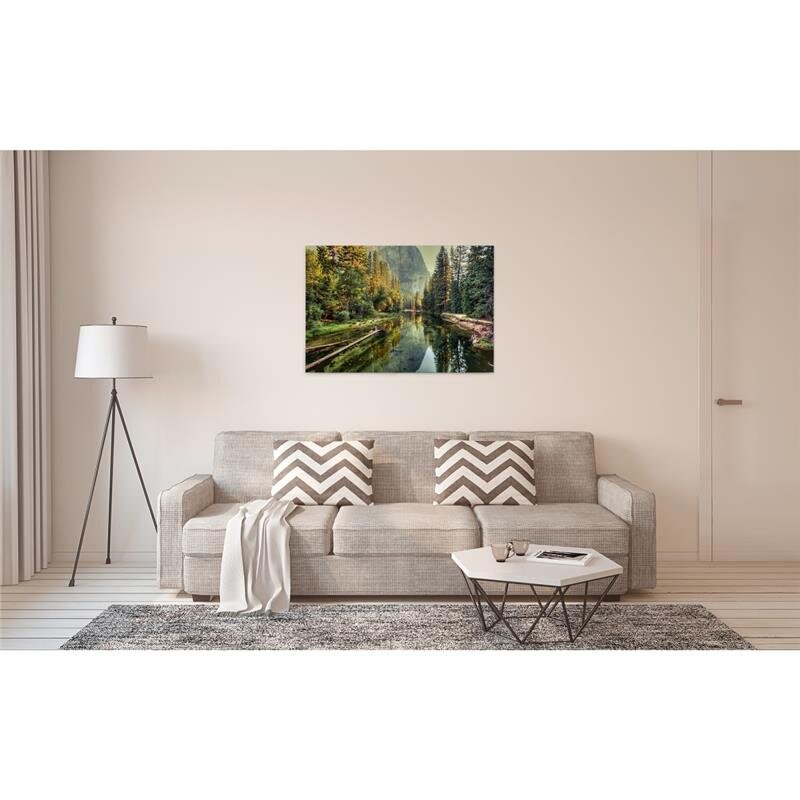 A.S. Création Leinwandbild MountainRiver Größe 90cm x 60cm
