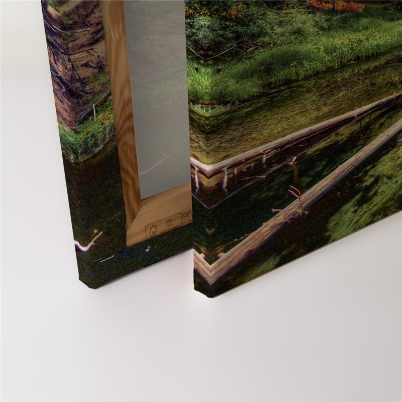 A.S. Création Leinwandbild MountainRiver Größe 90cm x 60cm