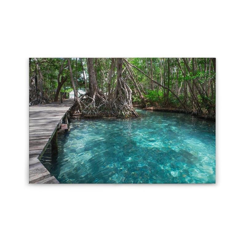 A.S. Création Leinwandbild DschunglePath Größe 90cm x 60cm